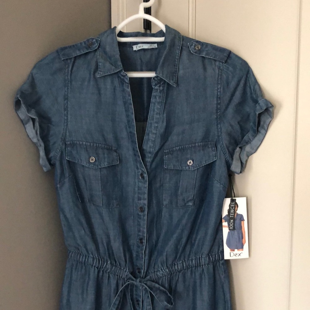 NWT Dex Denim Tencel Shirtdress